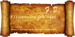 Filippovics Dániel névjegykártya
